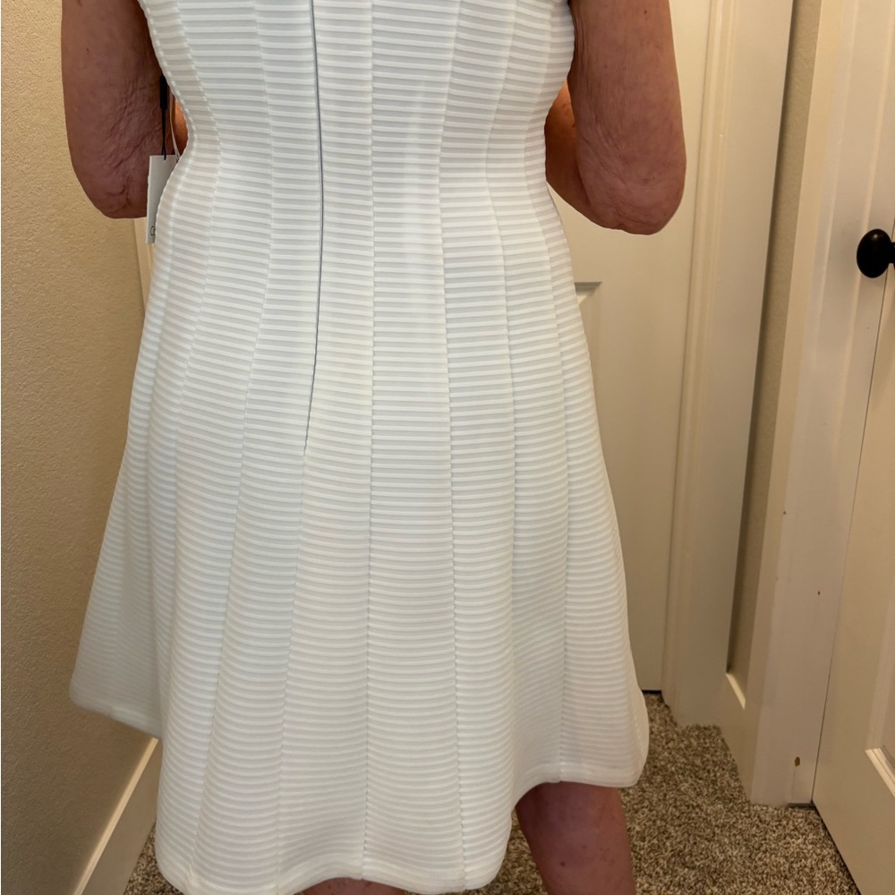 Calvin Klein Textured White Dress - Picture 3 of 13